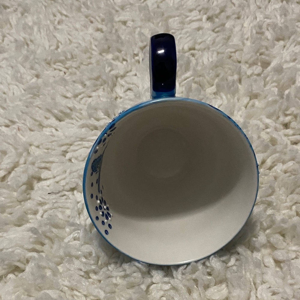 Dutch wax by coastline imports, elegant teacup style Blue Butterfly Ceramic Mug - Picture 12 of 16